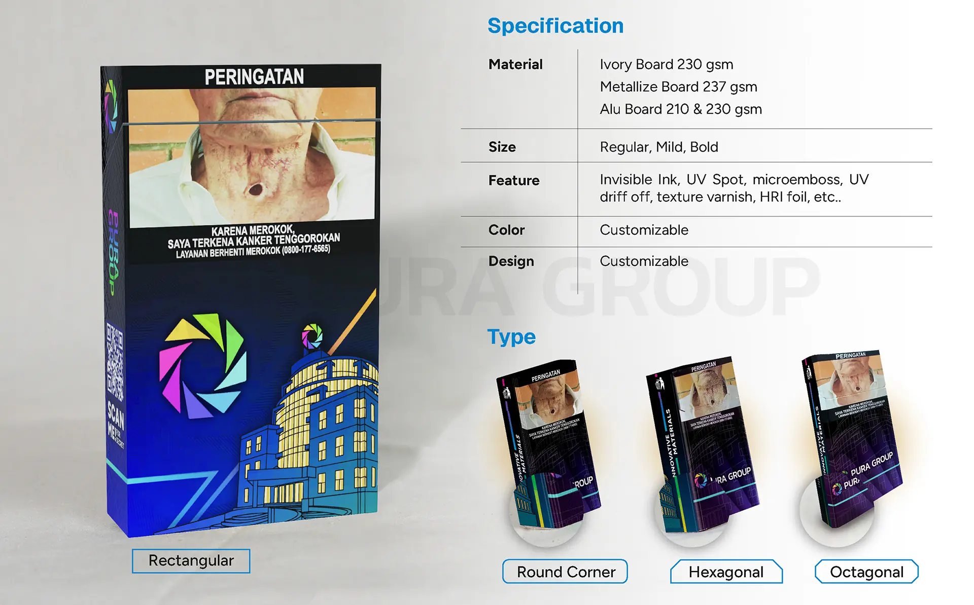 Hinge Lid Pack - Detail Image Pura MICS